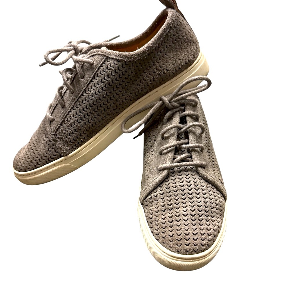 Lucky Brand Gray Leather Sneakers